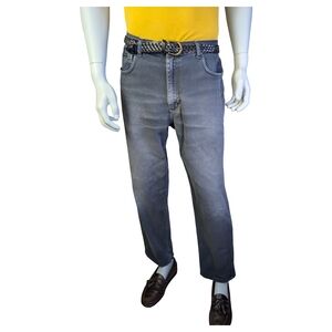 Vintage 90s Calvin Klein Jeans Easy Fit Grey Wash Straight Leg | 33" Waist